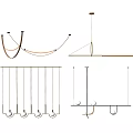 Modern chandelier 3d model