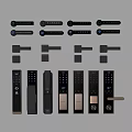 Modern Handle Door Handle Door Lock Smart Lock Smart Door Lock Fingerprint Lock 3d model