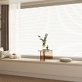 Modern Bay Window Bay Window Table Pillow Bay Window Cushion Shutters Decorative Ornaments 3d model