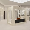 Modern Clothing Store Showroom With Elegant Interior Display Racks Sofa Seating And Large Windows