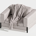 Modern Single Sofa Single Leisure Chair 3d model