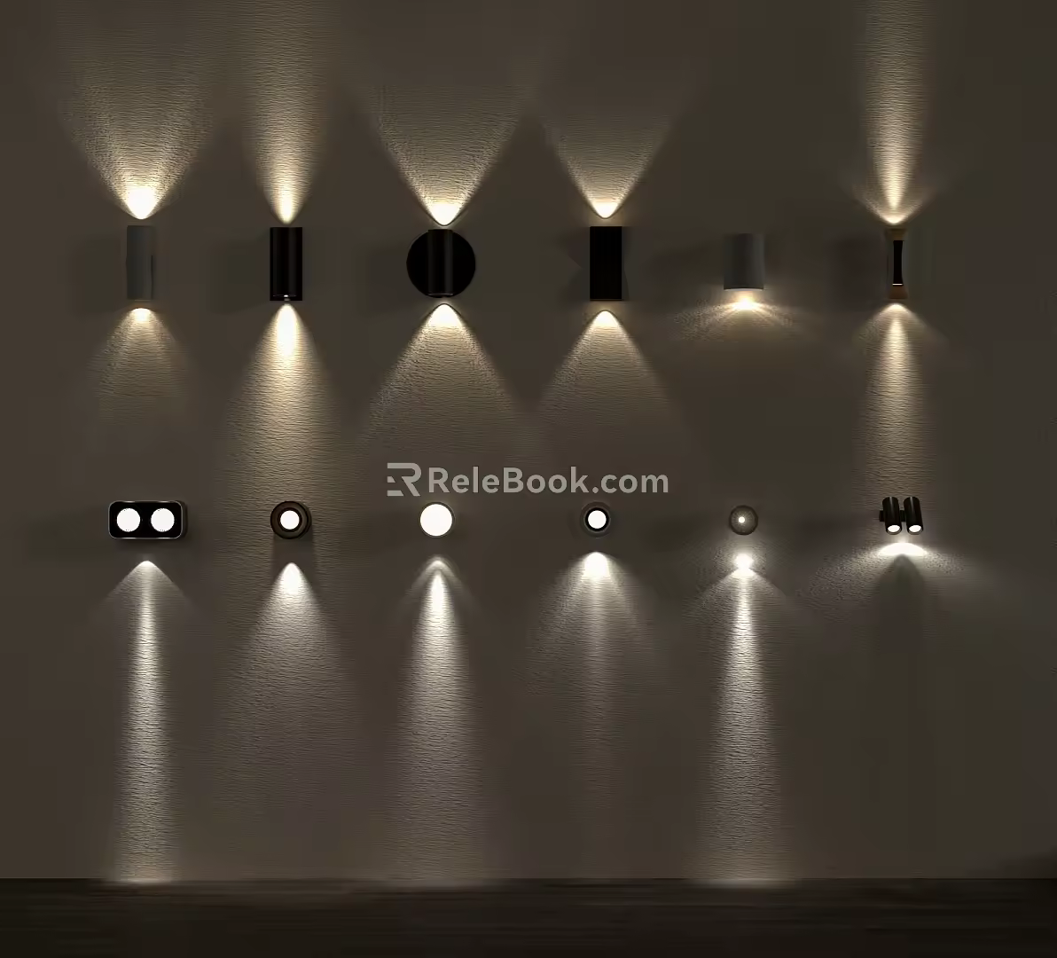 Modern Light Combination IES Light Source Lamp Downlight Spotlight Wall Lamp Wall Washer 3d model