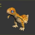 Lizard Anime Lizard Chameleon Cartoon Lizard Reptile Cold Blooded Animal Reptile Class 3d model