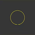 Shiny Yellow Circular Daily Living Item With Spiral Decorations And Smooth Surface