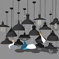 Stylish Pendant Lights With Various Designs Colors And Modern Industrial Styles