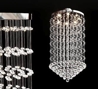 Modern Crystal Ceiling Lamp 3d model