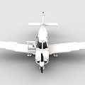 LEGO toy building blocks airplane propeller plane 3d model