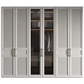 Modern Entryway Cabinet And Side Cabinet With Glass Doors Metal Handles And Storage Space