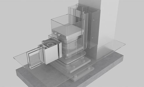 Node diagram of modern node gate structure 3d model