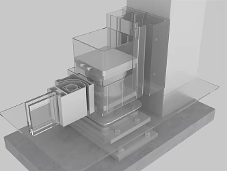 Node diagram of modern node gate structure 3d model