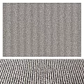 Textured Square Rug With Vertical Stripes And Neutral Tones For Home Decor
