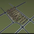Aerial Planning of Modern Residential Area with High Rise Buildings and Greenery