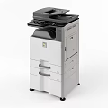 Multifunctional Office Appliance All in One Printer Scanner Copier with Modern Design 3d model