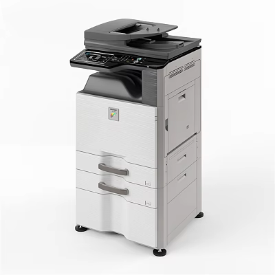 Multifunctional Office Appliance All in One Printer Scanner Copier with Modern Design 3d model