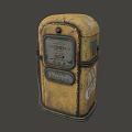 Vintage Yellow Commercial Gas Pump With Classic Display And Retro Design Features