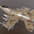 F16 Fighter Fighter Fighter Jet Fighter Military Aircraft 3d model