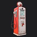 Gas station gas pump equipment industrial gas pump gas pump gas station old equipment 3d model