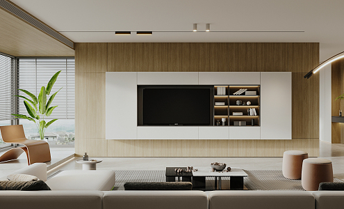 modern living room 3d model