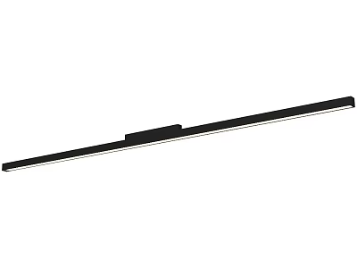 Modern Minimalist Wall Light With Slim Long Strip Design And Black Frame 3d model