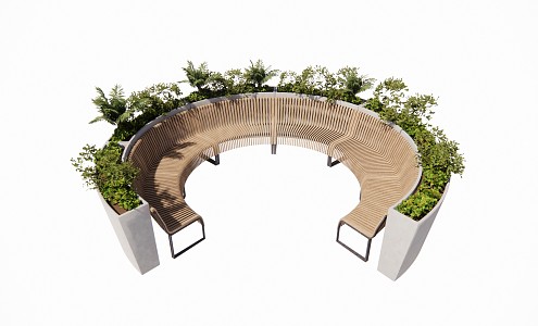 Modern Outdoor Chair Outdoor Landscape Seat Landscape 3d model