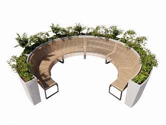 Modern Outdoor Chair Outdoor Landscape Seat Landscape 3d model