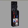 Shelf Custom Rack Display Rack Product Rack Iron Rack Roller Rack Rotating Rack Steel Structure Headset Display Rack Jewelry Rack Vertical Display Rack Hook 3d model