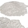 Plush Textured Stylish Rug with Irregular Patterns for Modern Home Decor Accent 3d model