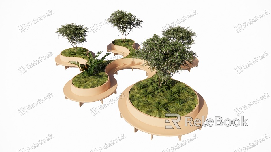 Library special-shaped sofa flower pool creative sofa model