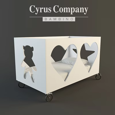 Modern crib 3d model