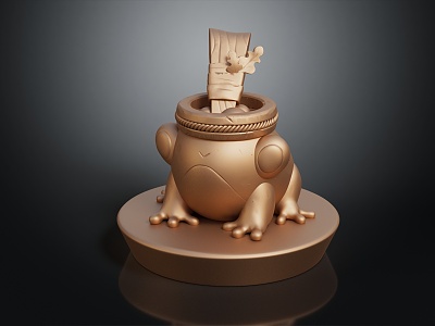 Modern Sculpture Frog Decoration Frog Decoration 3d model