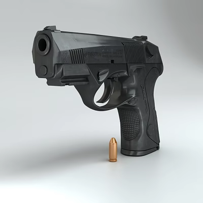 The modern pistol. 3d model
