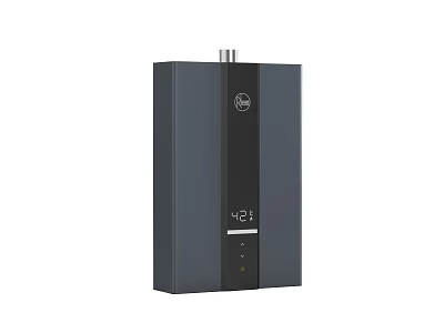 Modern Black Kitchen Water Heater Appliance With Digital Temperature 3d model