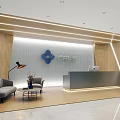 Modern Front Desk Avant-garde Front Desk 3d model
