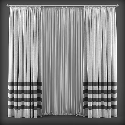 Curtains 3d model
