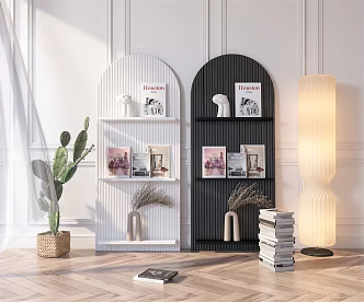 Modern Magazine Rack 3d model