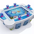 Modern game machine fishing up game machine 3d model