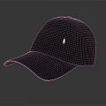 Dark Gray Classic Solid Color Baseball Cap With Curved Brim Fabric Material And Soft Lighting 3d model
