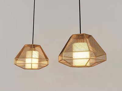 Modern chandelier metal chandelier 3d model