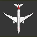 Qantas Aerospace Airplane Model With White Fuselage Red Tail Fin And Wings