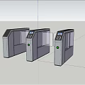 Modern gate 3d model