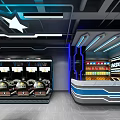Modern Hi Tech Amusement Park Featuring Interactive Games Colorful Lights And Fun Facilities