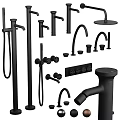 Modern Bathroom And Kitchen Faucets With Shower Types And Black Finish Designs