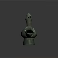 Ancient Bronze Ewer with Dragon Shaped Handle and Bird Shaped Spout in Traditional Design