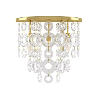 Simple Light Luxury Chandelier 3d model