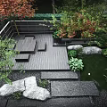 Modern Courtyard Garden 3d model