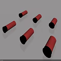 Durable Swing Door Accessories Red Black Cylindrical Design for Home Use