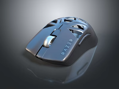 Razer Ergonomic Gaming Mouse With Honeycomb Design Sleek Black And Lightweight Build 3d model