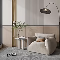 Modern Lazy Sofa 3d model