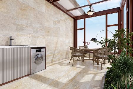 Modern Balcony Sun Room Laundry Room Terrace 3d model