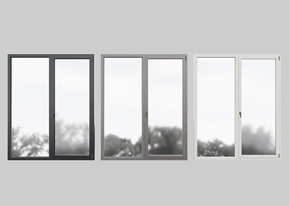 Modern window Aluminum alloy window casement window floor to ceiling window sliding window 3d model